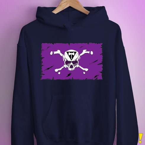 Lesbian Labrys Pride Pirate Flag Hoodie - Navy